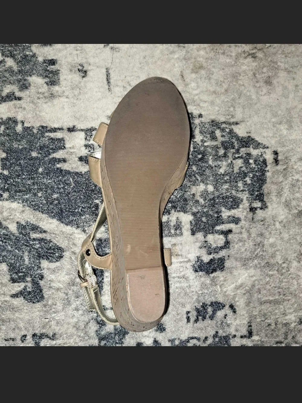 GUESS Women's Beige Strappy Slingback Sandals